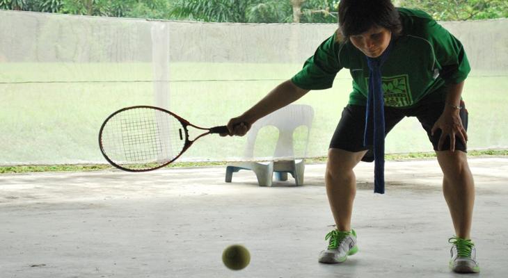 Playing Tennis Blind